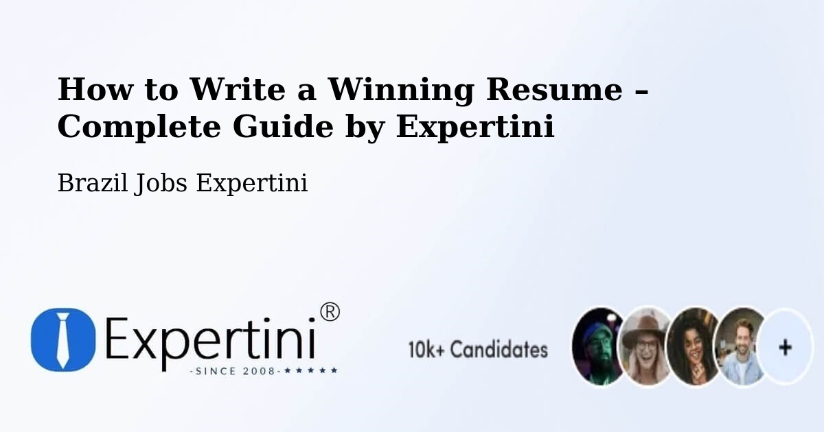 Resume Writing Guide for Job Seekers – Sumé - Sumé, Brazil Jobs Expertini